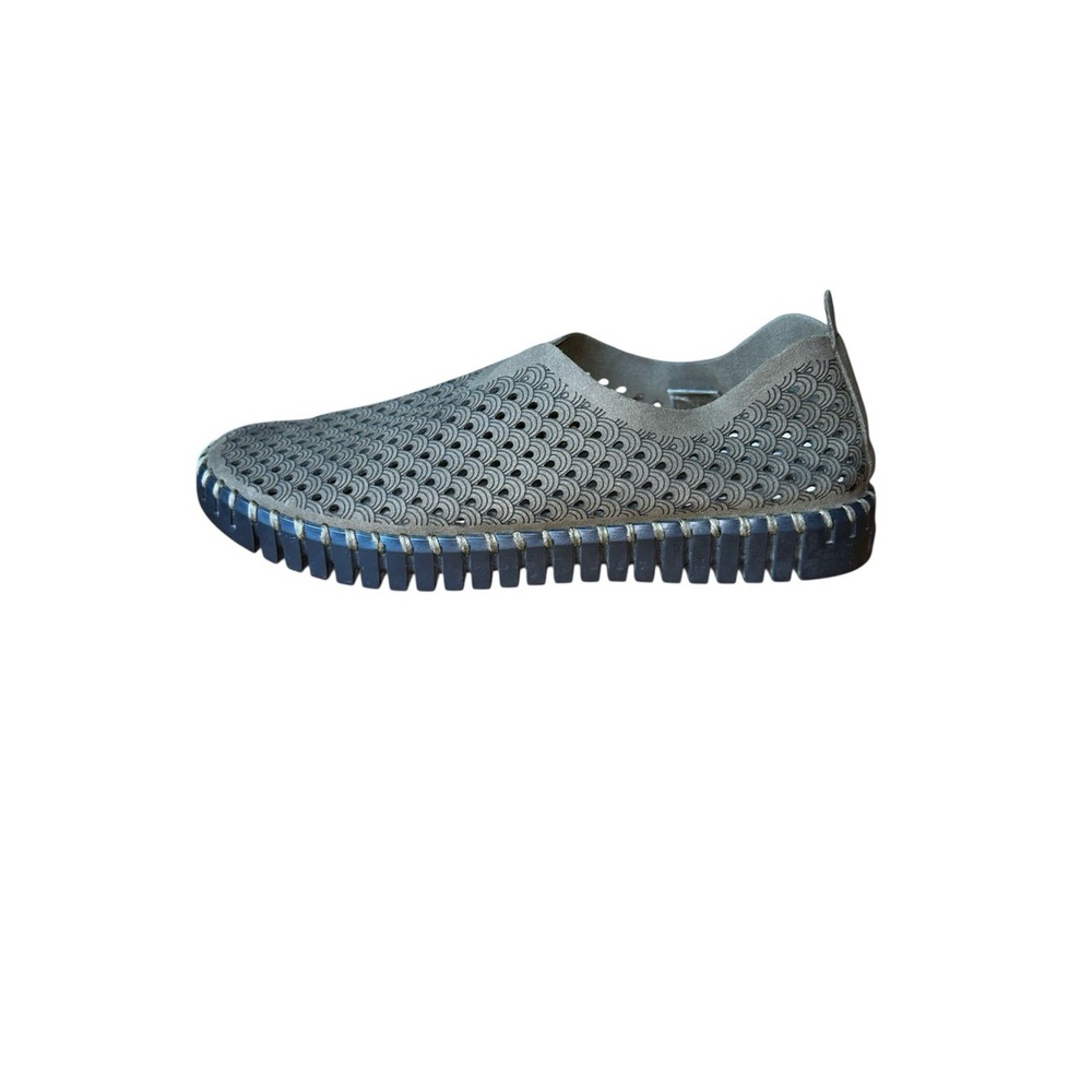 Ilse Jacobsen Womens Tulip 139 Grey Perforated Flat Sneaker‎ 38 7.5 8